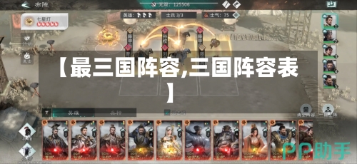 【最三国阵容,三国阵容表】-第1张图片