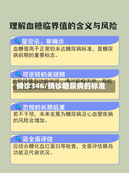 确诊346/确诊糖尿病的标准-第1张图片