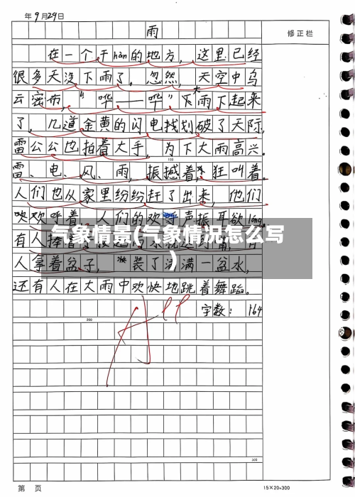 气象情景(气象情况怎么写)