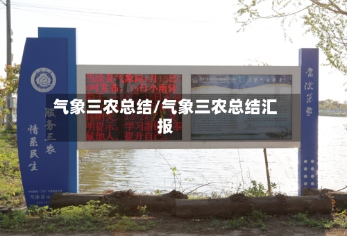 气象三农总结/气象三农总结汇报