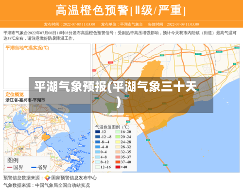 平湖气象预报(平湖气象三十天)-第2张图片
