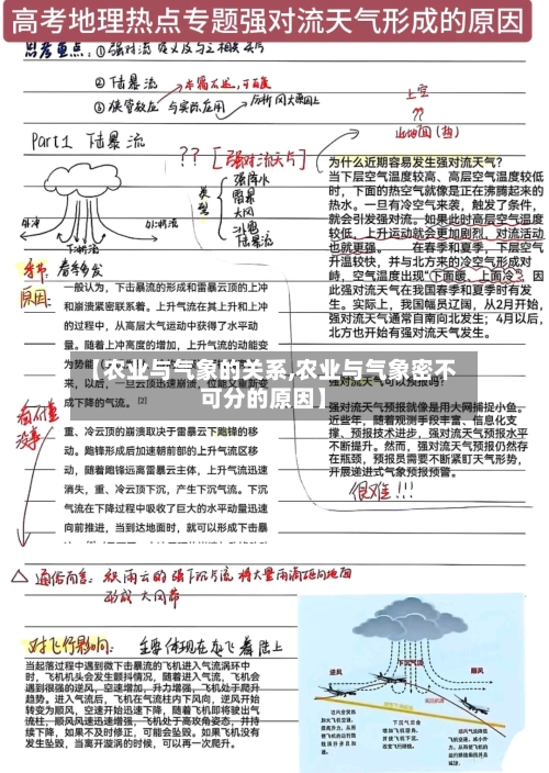【农业与气象的关系,农业与气象密不可分的原因】