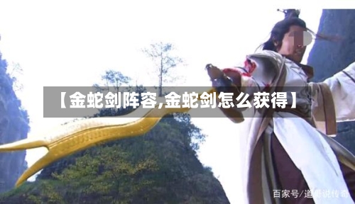 【金蛇剑阵容,金蛇剑怎么获得】
