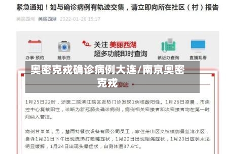奥密克戎确诊病例大连/南京奥密克戎-第2张图片