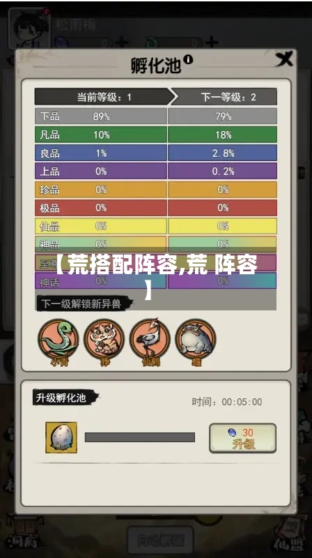 【荒搭配阵容,荒 阵容】