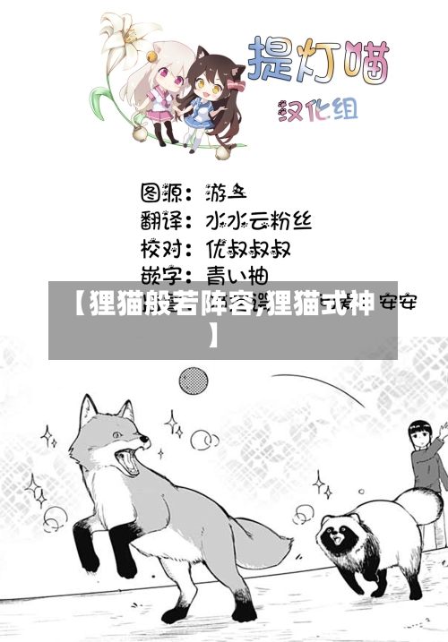 【狸猫般若阵容,狸猫式神】