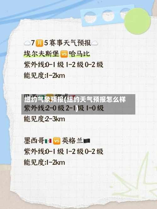 纽约气象预报(纽约天气预报怎么样)