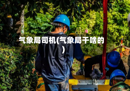 气象局司机(气象局干啥的)