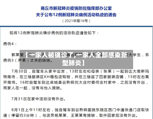 【一家人被确诊了,一家人全部感染新型肺炎】-第2张图片